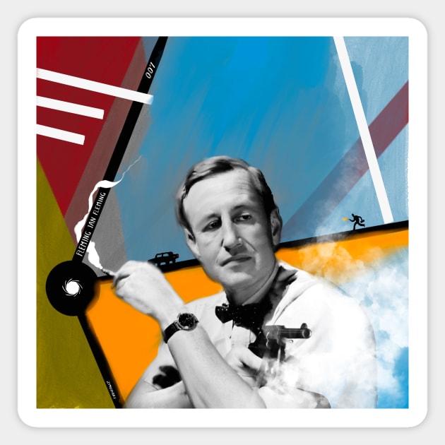 Fleming Ian Fleming Sticker by zmudart